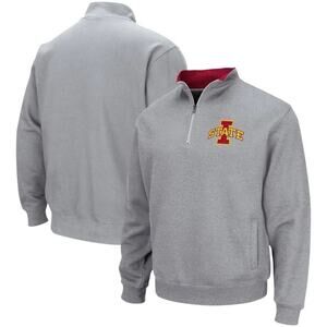 NWT Gray Iowa State Cyclones Tortugas Team Logo Quarter-Zip Jacket New Medium